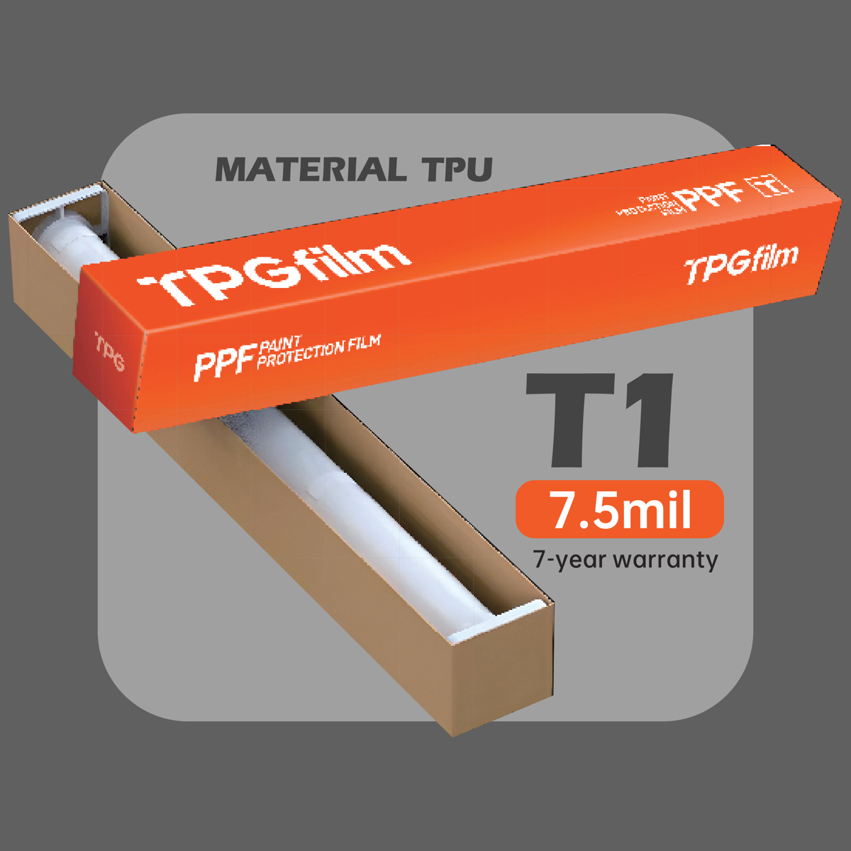 کاور TPU-PPF شفاف برند TPG | مدل T1
